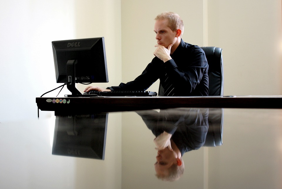 a person playing pc games
